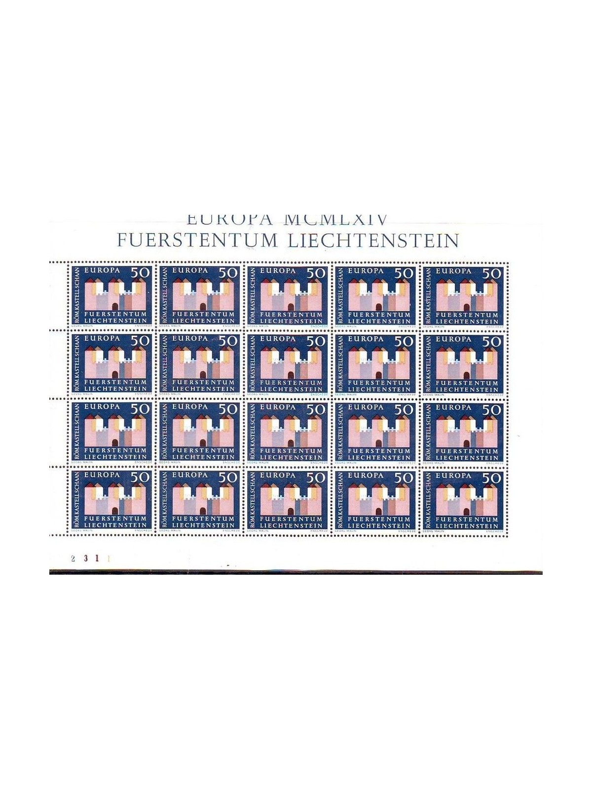 LIECHTENSTEIN 1964 Europa MF MNH**
