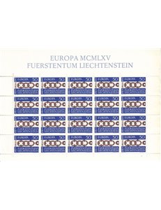 LIECHTENSTEIN 1965 Europe m/s MNH**