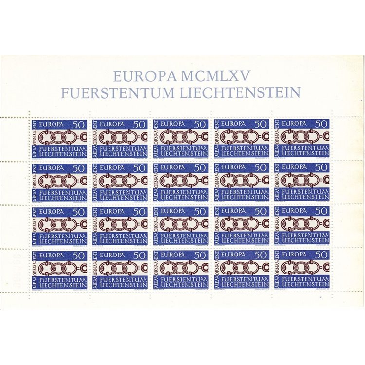 LIECHTENSTEIN 1965 Europe m/s MNH**