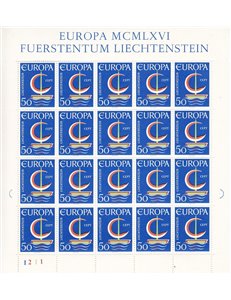LIECHTENSTEIN 1966 Europa MF MNH**