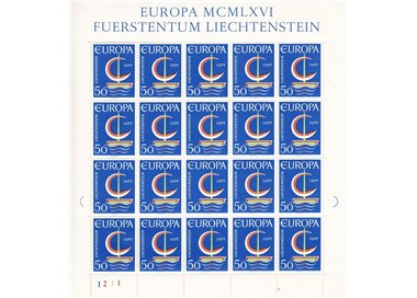 LIECHTENSTEIN 1966 Europa MF MNH**