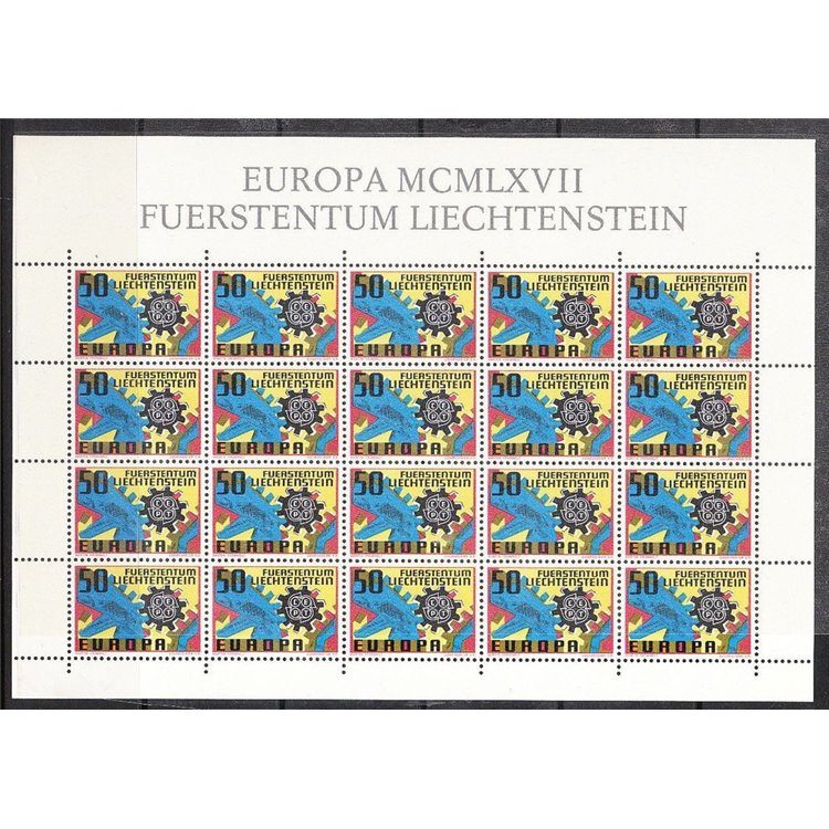 LIECHTENSTEIN 1967 Europe m/s MNH**