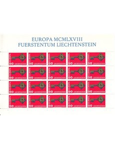 LIECHTENSTEIN 1968 Europa MF MNH**