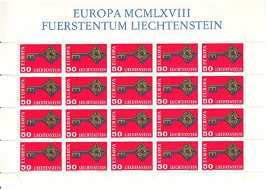 LIECHTENSTEIN 1968 Europa MF MNH**