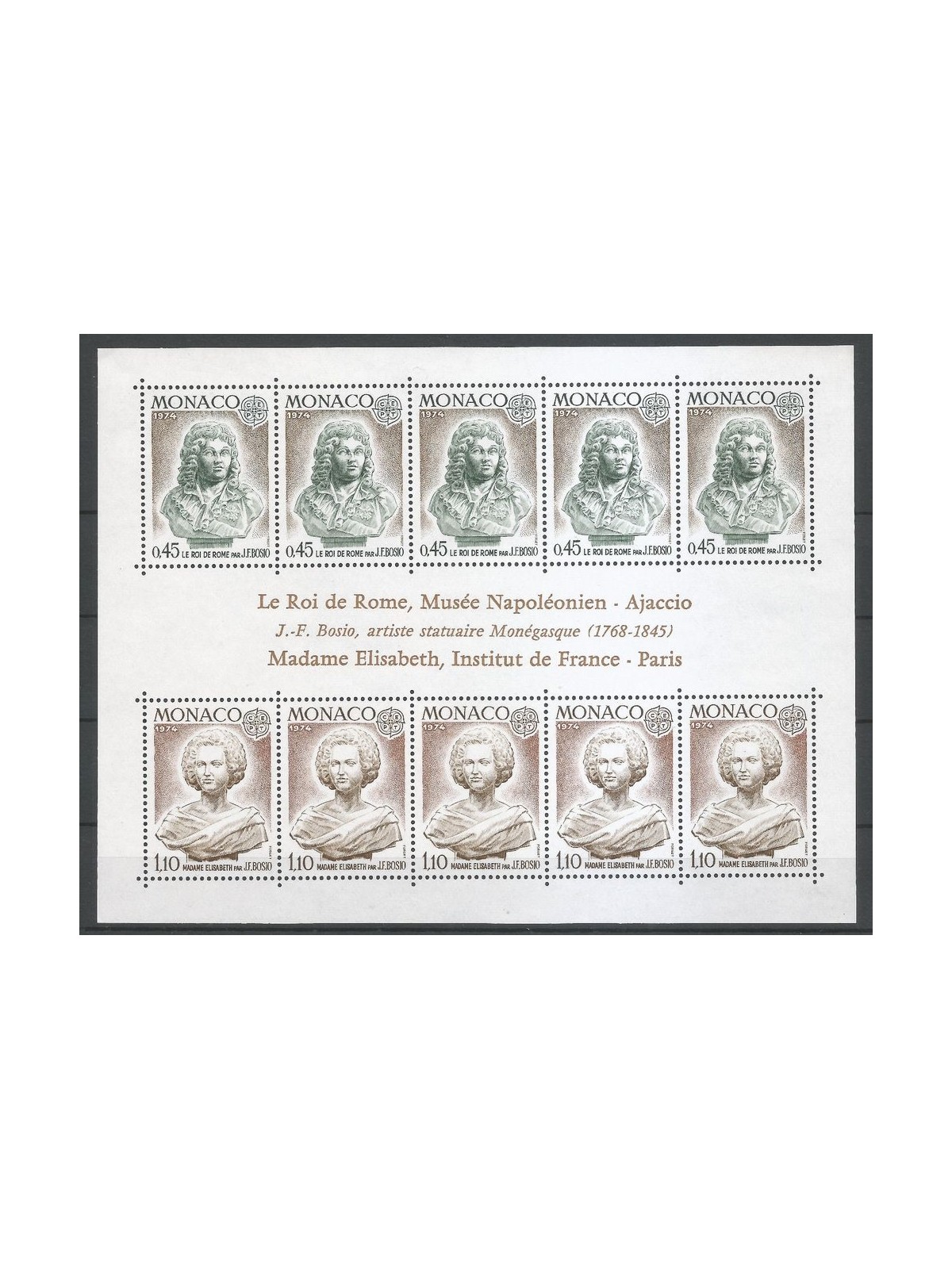 MONACO 1974 Europe s/s MNH**