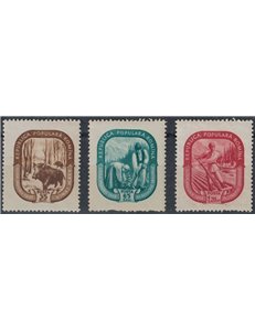 ROMANIA 1955 Mese della foresta 3v MH*