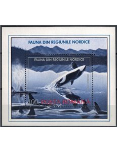 ROMANIA 1992 Fauna of the Northern Regions 1 s/s MNH**