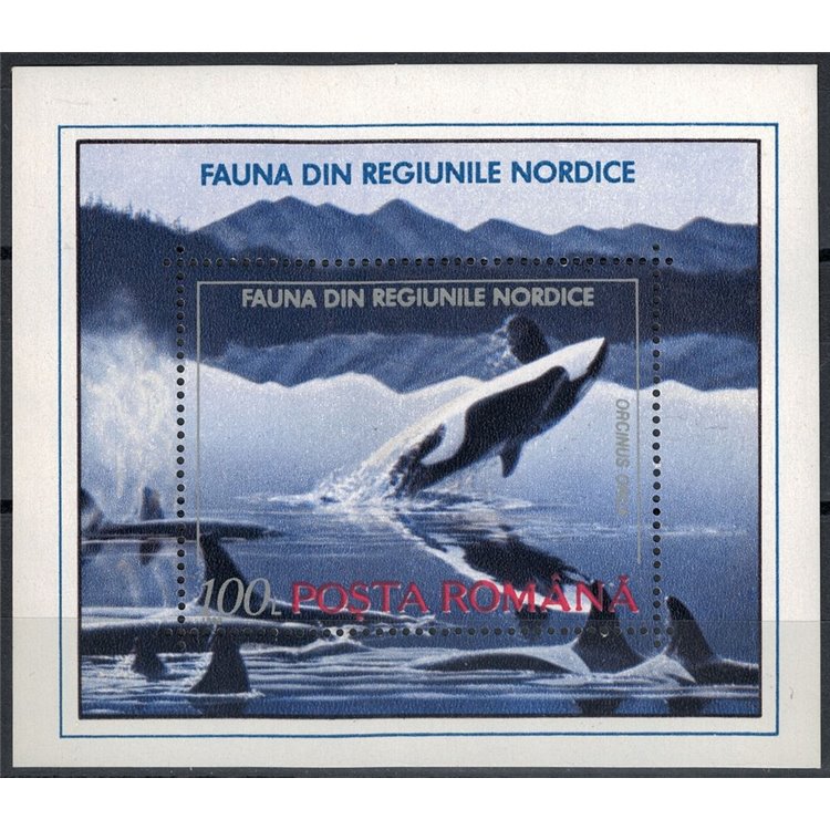 ROMANIA 1992 Fauna of the Northern Regions 1 s/s MNH**