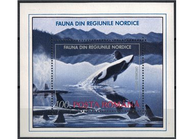 ROMANIA 1992 Fauna of the Northern Regions 1 s/s MNH**