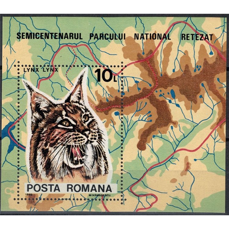 ROMANIA 1985 Retezat Nature Reserve 1 s/s MNH**