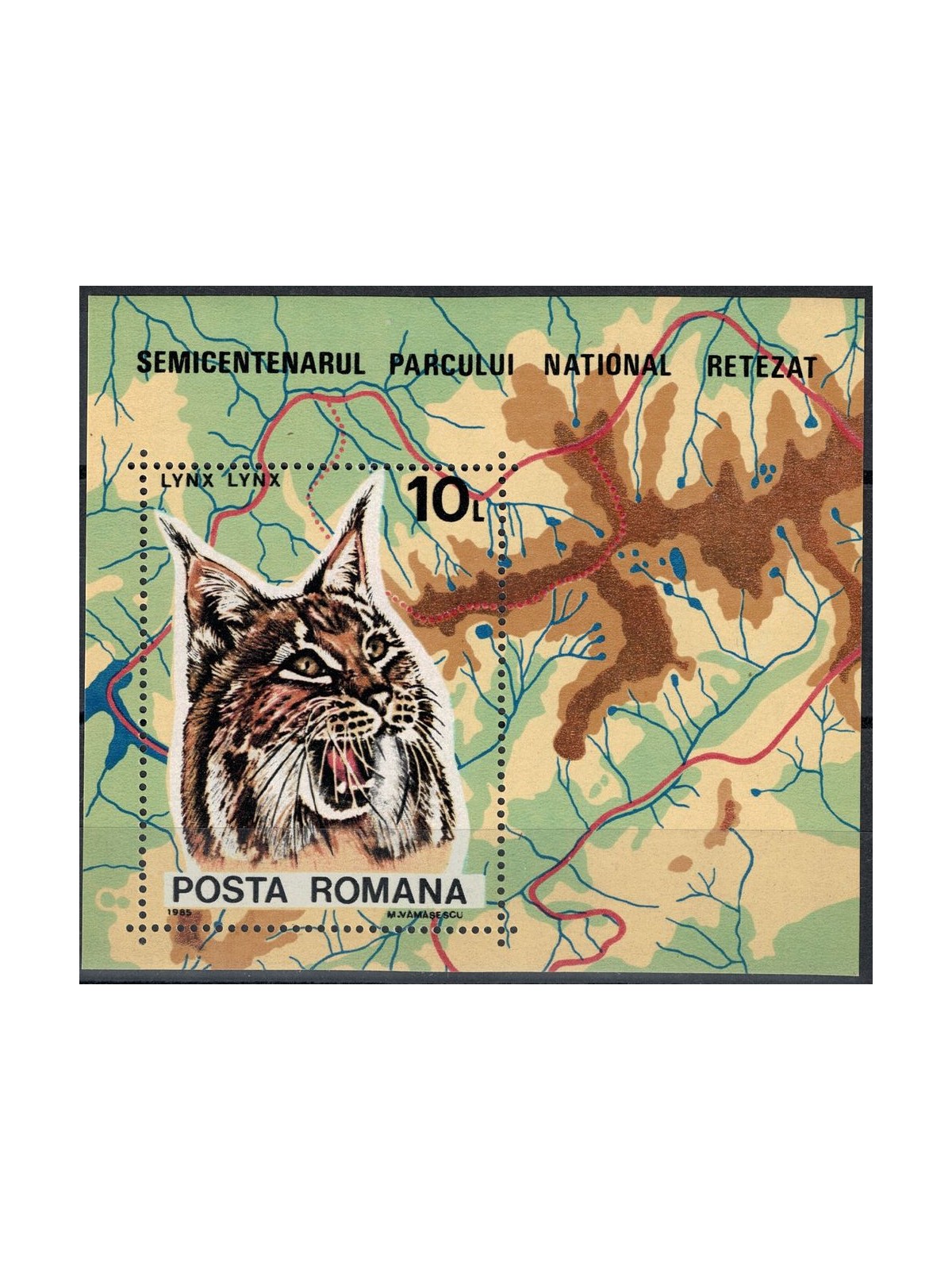 ROMANIA 1985 Retezat Nature Reserve 1 s/s MNH**