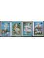 ROMANIA 1984 Nature Protection, Dalmatian Pelican 4v MNH**