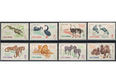 ROMANIA 1964 Bucharest Zoological Garden 8v MNH**