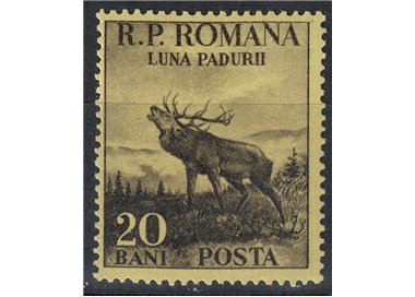 ROMANIA 1954 Mese della foresta, cervo 1v MNH**