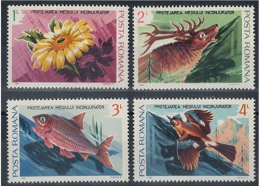 ROMANIA 1984 Environmental Protection 4v MNH**