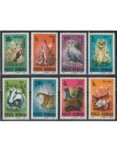 ROMANIA 1985 Protected Animals 8v MNH**