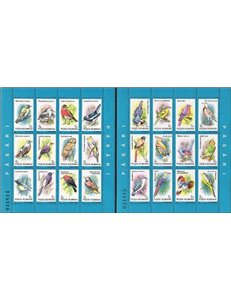 ROMANIA 1991 Uccelli 2 BF MNH**