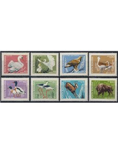 ROMANIA 1968 Fauna of natural reserves 8v MNH**