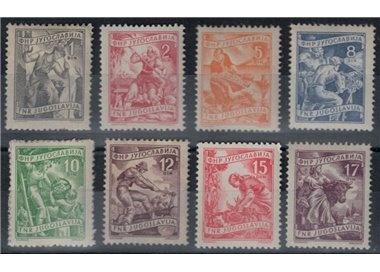 JUGOSLAVIA 1952-55 Attività industriali 8v MNH**