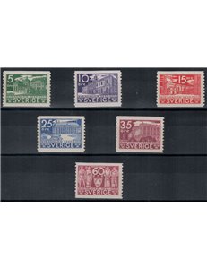 SVEZIA 1935 Centenario del Parlamento svedese 6v MNH**