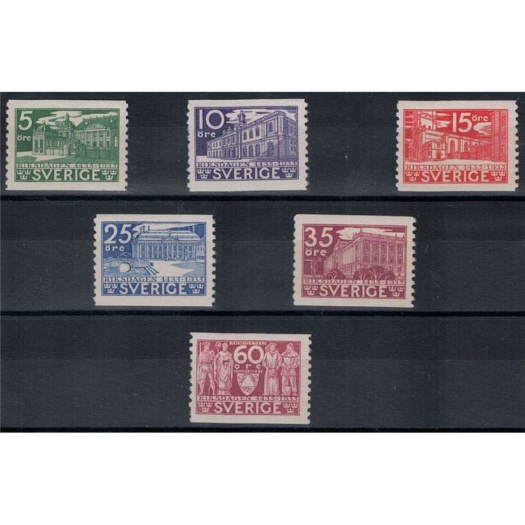 SVEZIA 1935 Centenario del Parlamento svedese 6v MNH**