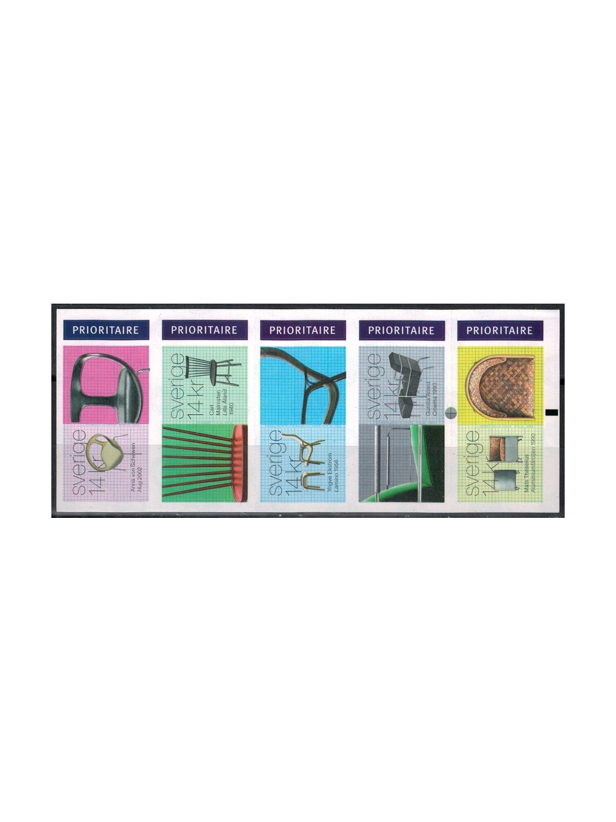 SVEZIA 2014 Design, sedie 1 LB MNH**