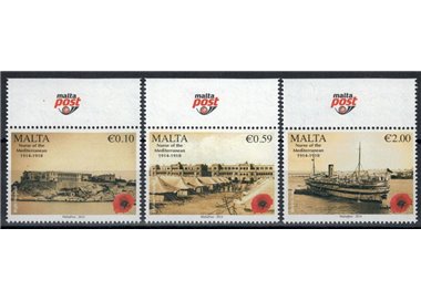 MALTA 2014 Prima Guerra Mondiale 3v MNH**
