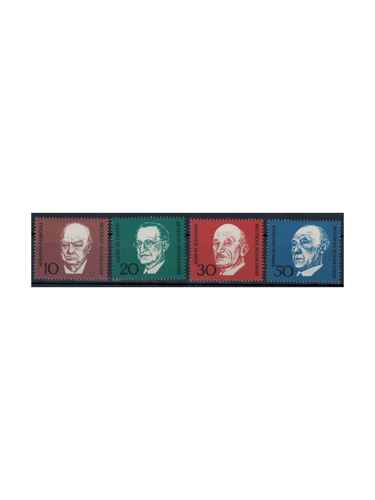 GERMANY BRD 1968 Konrad Adenauer 4v MNH**