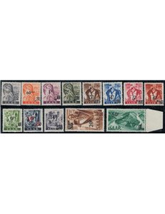 GERMANIA SARRE 1947 Serie ordinaria 13v MNH**