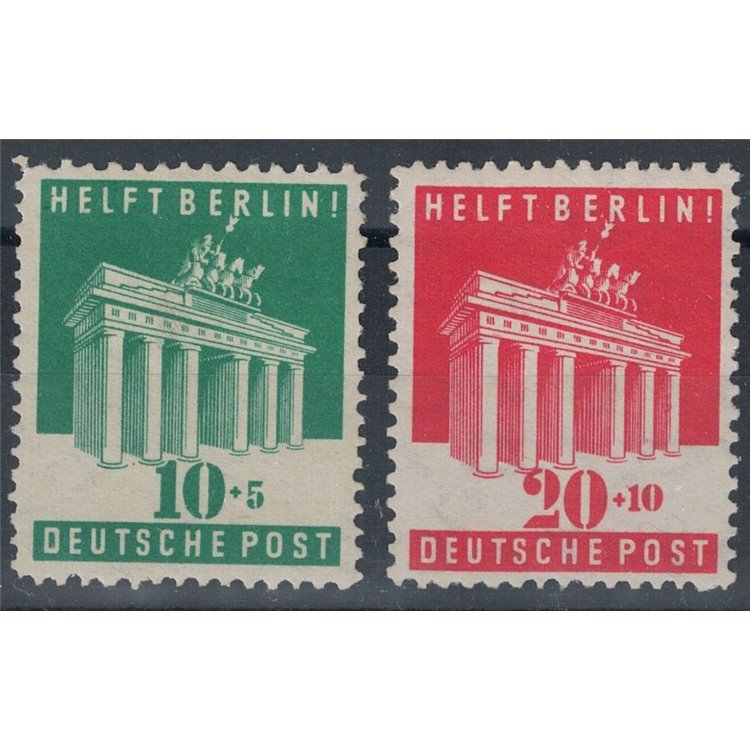 GERMANY 1948 Brandenburg Gate 2v MH*