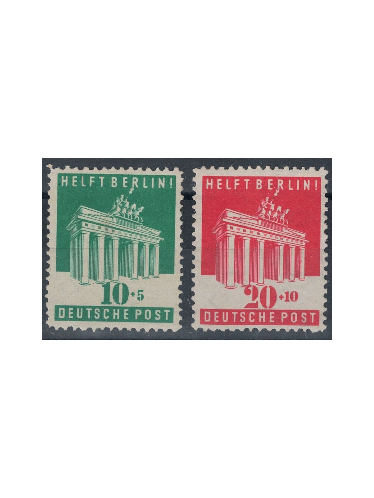 GERMANY 1948 Brandenburg Gate 2v MH*