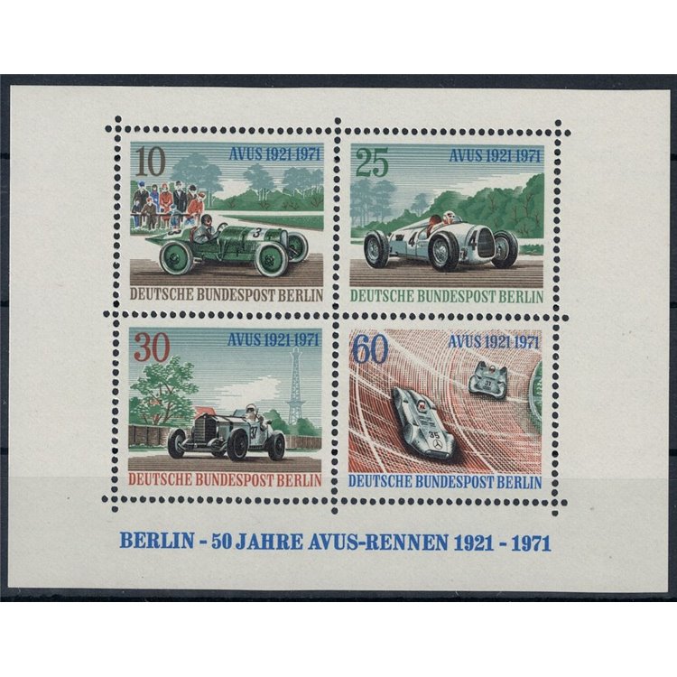 BERLIN 1971 Auto racing at Avus 1 s/s MNH**
