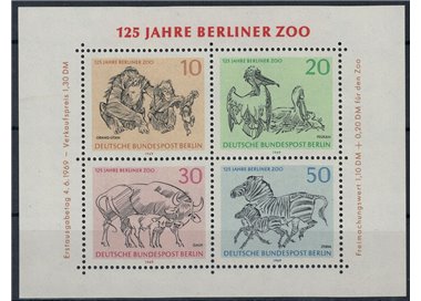 BERLIN 1969 Anniversary of Berlin Zoo 1 s/s MNH**
