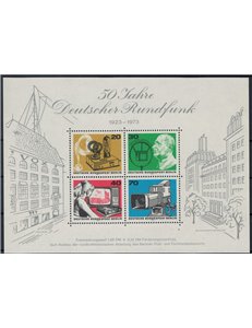 BERLIN 1973 Fiftieth Anniversary of German Radio 1 s/s MNH**