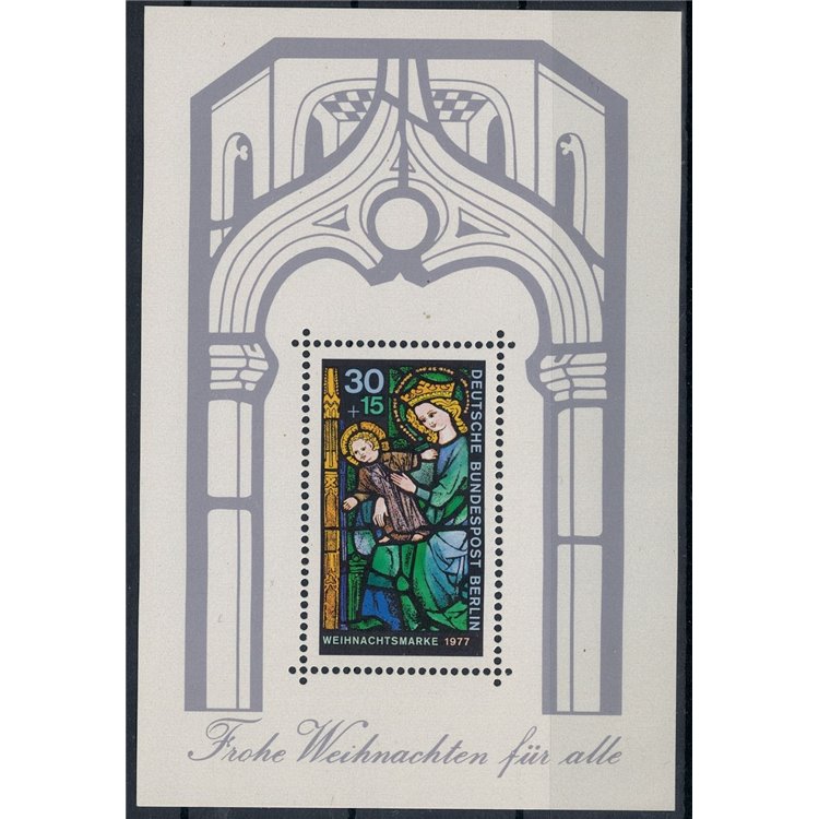 BERLIN 1977 Christmas 1 s/s MNH**
