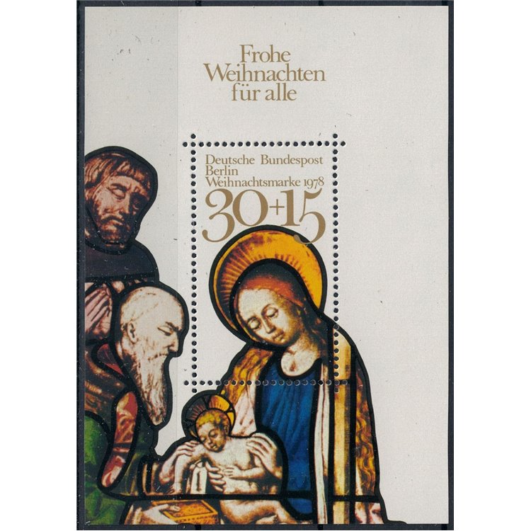 BERLIN 1978 Christmas 1 s/s MNH**