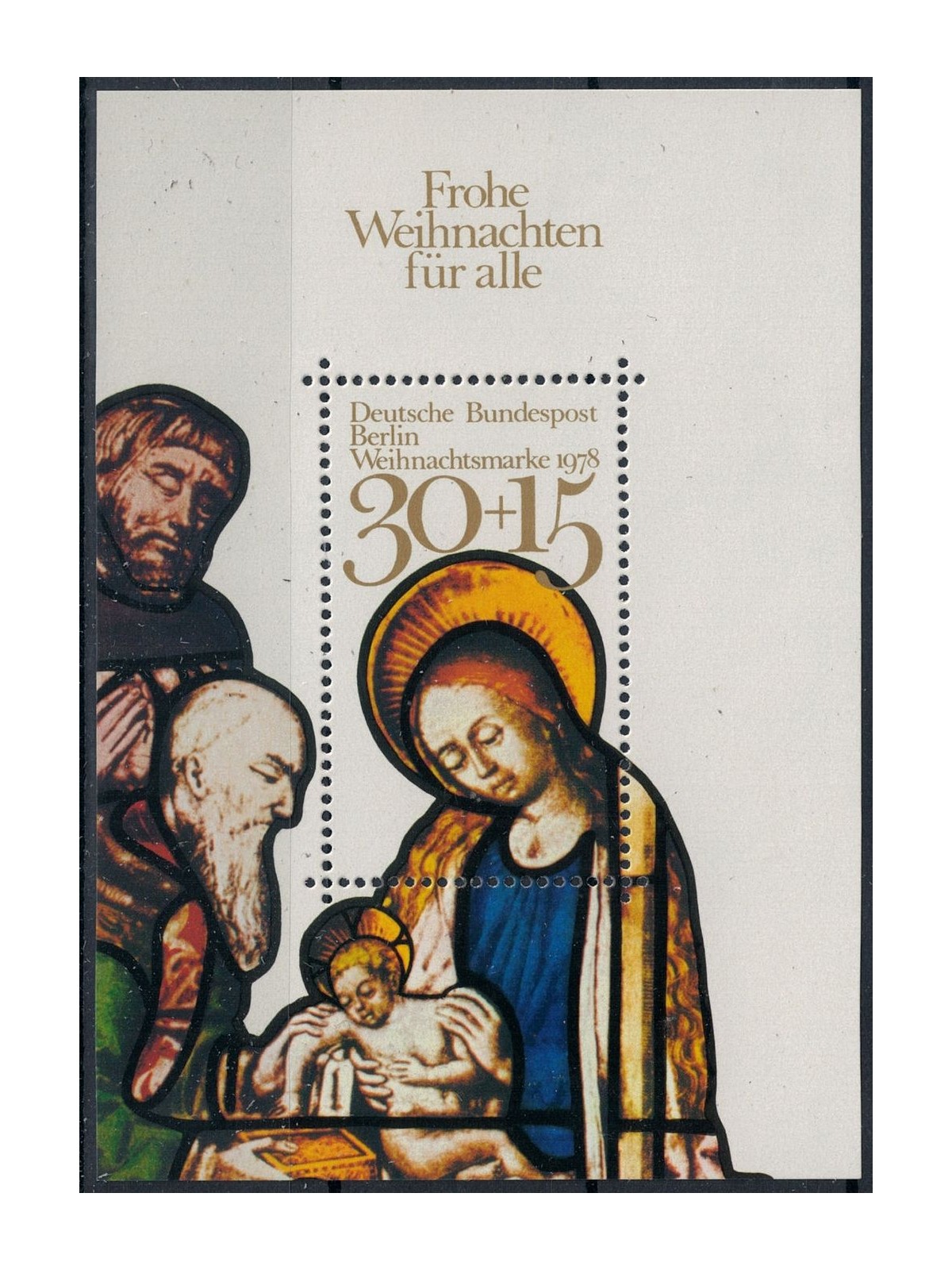 BERLIN 1978 Christmas 1 s/s MNH**