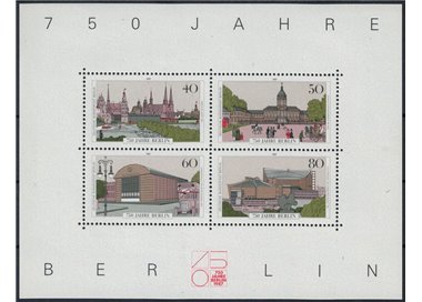 BERLIN 1987 Anniversary of the city of Berlin 1 s/s MNH**