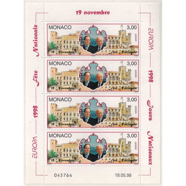 MONACO 1998 Europe (II) m/s MNH**
