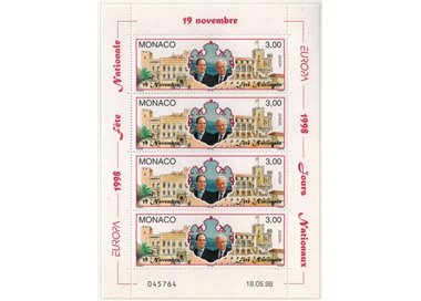 MONACO 1998 Europe (II) m/s MNH**