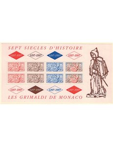 MONACO 1997 Grimaldi Dynasty, Seal s/s MNH**