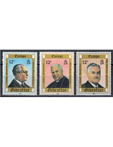 GIBRALTAR 1980 Europe 3v MNH**