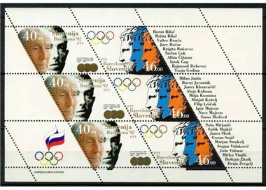 SLOVENIA 1992 Summer Olympic Games m/s MNH**