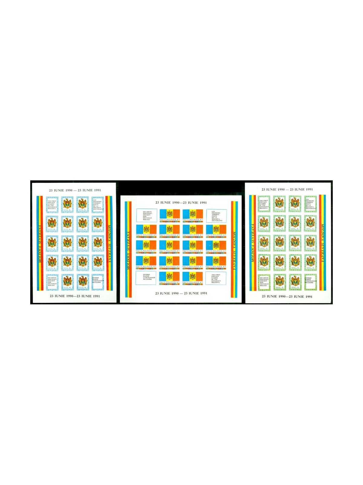 MOLDOVA 1991 Anniversary of the Moldovan State 3 m/s MNH**
