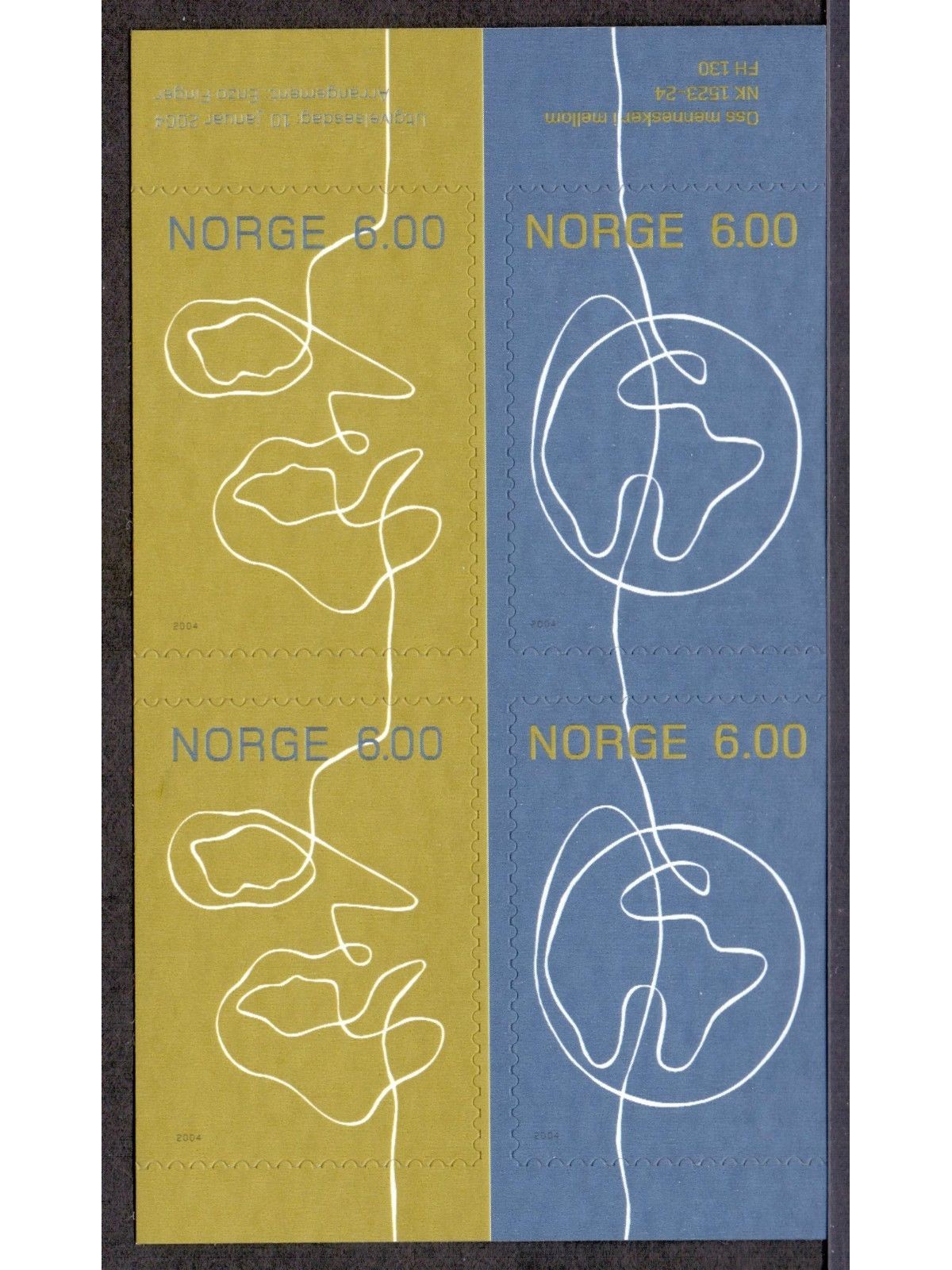 NORVEGIA 2004 Slogan delle Poste 4v MNH**