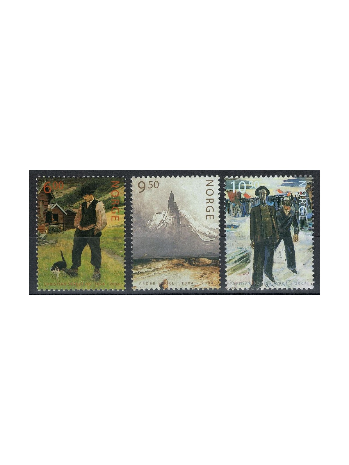 NORVEGIA 2004 Dipinti 3v MNH**