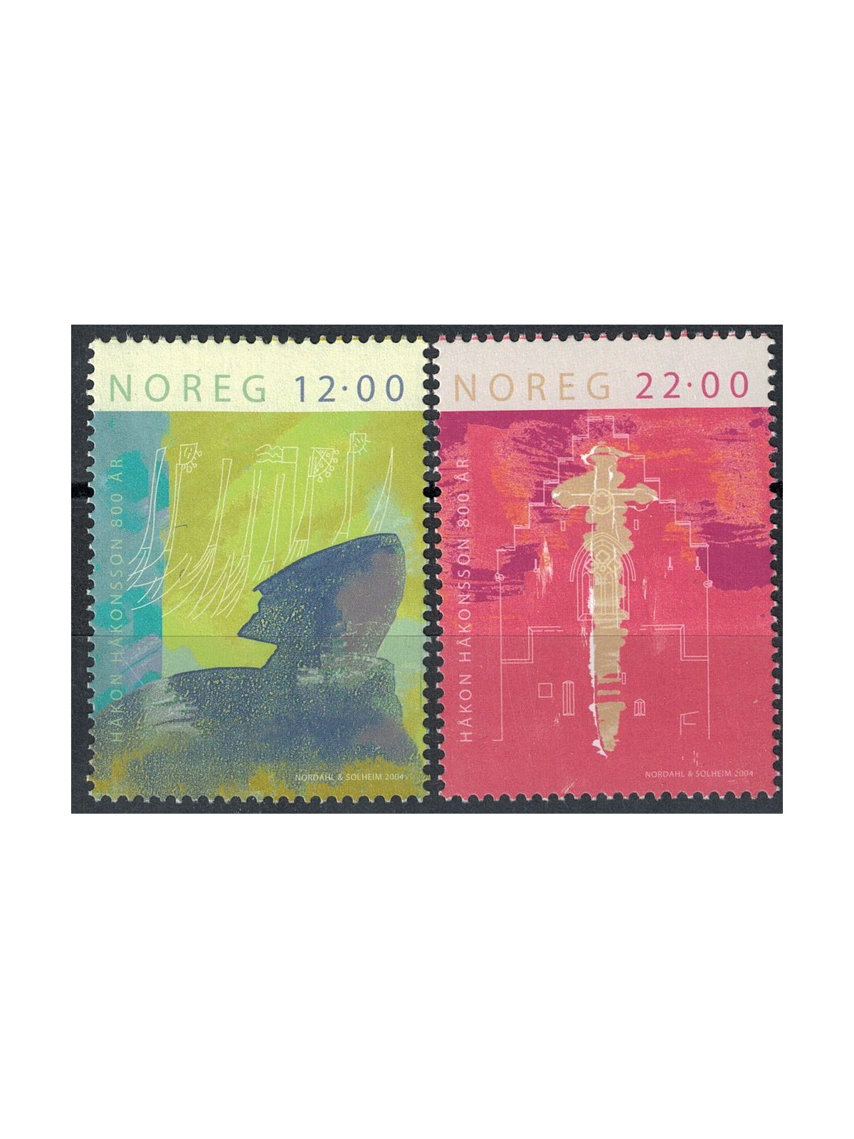 NORWAY 2004 King Hakon IV 2v MNH**