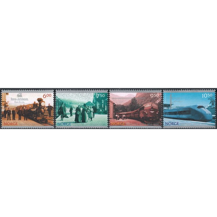 NORVEGIA 2004 Ferrovie norvegesi 4v MNH**