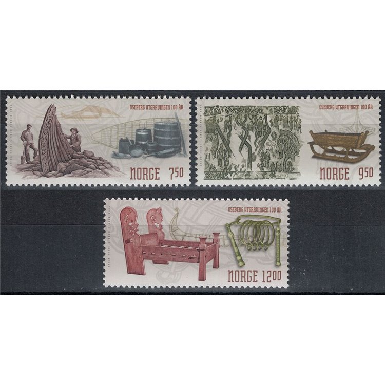 NORWAY 2004 Oseberg Ship 3v MNH**