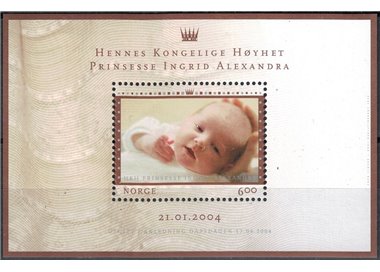 NORVEGIA 2004 Principessa Ingrid Alexandra BF MNH**